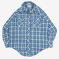 MEN'S VINTAGE 1990S CHECKED WESTERN SHIRT - LARGE