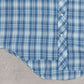 MEN'S VINTAGE 1990S CHECKED WESTERN SHIRT - LARGE