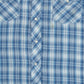 MEN'S VINTAGE 1990S CHECKED WESTERN SHIRT - LARGE