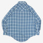 MEN'S VINTAGE 1990S CHECKED WESTERN SHIRT - LARGE