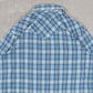 MEN'S VINTAGE 1990S CHECKED WESTERN SHIRT - LARGE