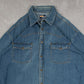 MEN'S VINTAGE DENIM WESTERN SHIRT - X-LARGE