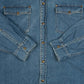 MEN'S VINTAGE DENIM WESTERN SHIRT - X-LARGE