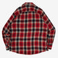 MEN'S VINTAGE 1990S CHECKED WOOL STYLE FLANNEL SHIRT - LARGE