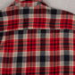 MEN'S VINTAGE 1990S CHECKED WOOL STYLE FLANNEL SHIRT - LARGE