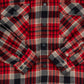 MEN'S VINTAGE 1990S CHECKED WOOL STYLE FLANNEL SHIRT - LARGE