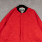 MEN'S VINTAGE 1990S QUILTED FULL ZIP BOMBER JACKET - X-LARGE