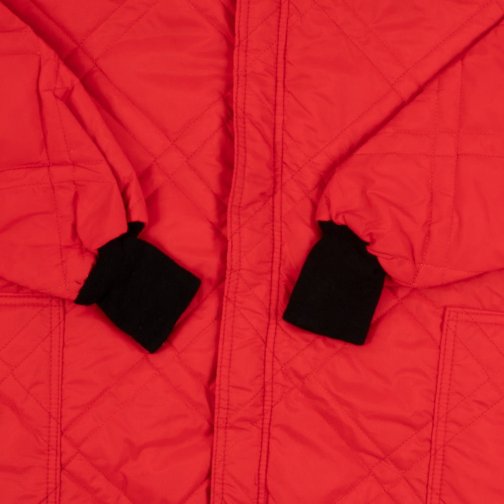 MEN'S VINTAGE 1990S QUILTED FULL ZIP BOMBER JACKET - X-LARGE