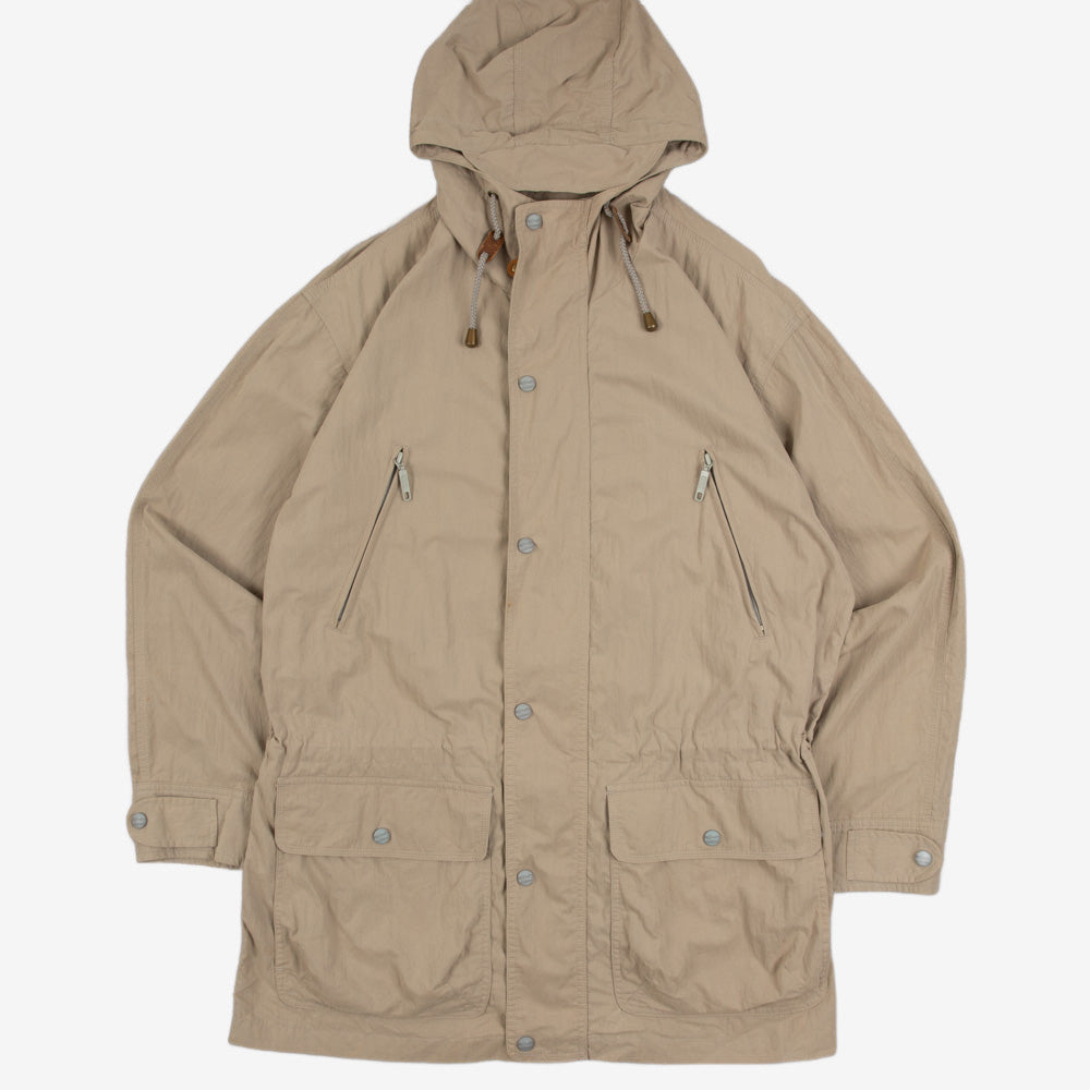 MEN'S VINTAGE 1990S L.L.BEAN HOODED FULL ZIP UTILITY JACKET - MEDIUM