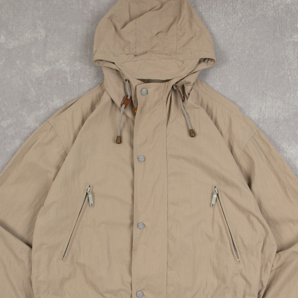 MEN'S VINTAGE 1990S L.L.BEAN HOODED FULL ZIP UTILITY JACKET - MEDIUM