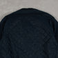 MEN'S VINTAGE 1980S FULL ZIP QUILTED BOMBER JACKET - LARGE
