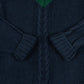 MEN'S VINTAGE 1990S PATTERNED CABLE KNITTED JUMPER - MEDIUM