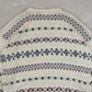 MEN'S VINTAGE 1990S PATTERNED KNITTED JUMPER - LARGE