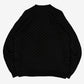 MEN'S VINTAGE 1990S PERRY ELLIS PATTERNED KNITTED JUMPER - MEDIUM