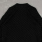 MEN'S VINTAGE 1990S PERRY ELLIS PATTERNED KNITTED JUMPER - MEDIUM