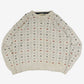 MEN'S VINTAGE 1990S STRUCTURED PATTERNED KNITTED JUMPER - LARGE