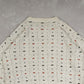 MEN'S VINTAGE 1990S STRUCTURED PATTERNED KNITTED JUMPER - LARGE