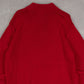MEN'S VINTAGE CHAPS KNITTED QUARTER ZIP JUMPER - LARGE