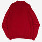 MEN'S VINTAGE CHAPS KNITTED QUARTER ZIP JUMPER - LARGE