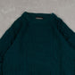 MEN'S VINTAGE 1990S STRUCTURED PATTERNED KNITTED JUMPER - X-LARGE