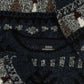 MEN'S VINTAGE 1990S PATTERNED KNITTED JUMPER - X-LARGE