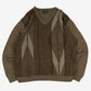 MEN'S VINTAGE 1990S PATTERNED KNITTED JUMPER - X-LARGE