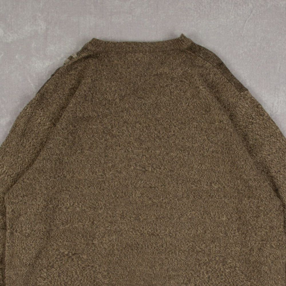 MEN'S VINTAGE 1990S PATTERNED KNITTED JUMPER - X-LARGE
