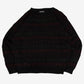 MEN'S VINTAGE 1990S STRUCTURED PATTERNED KNITTED JUMPER - LARGE