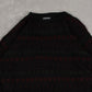 MEN'S VINTAGE 1990S STRUCTURED PATTERNED KNITTED JUMPER - LARGE