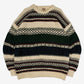 MEN'S VINTAGE 1990S PATTERNED KNITTED JUMPER - X-LARGE
