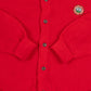 MEN'S VINTAGE 1990S IZOD PLAIN KNITTED CARDIGAN - LARGE