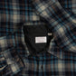 MEN'S VINTAGE 1990S SEARS CHECKED WOOL FLANNEL SHIRT - XX-LARGE
