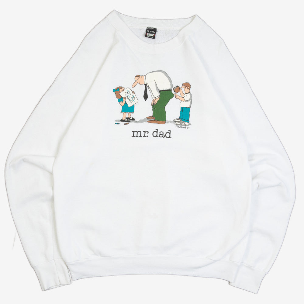MEN'S VINTAGE 1987 MR.DAD RAGLAN SWEATSHIRT - X-LARGE