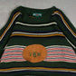 MEN'S VINTAGE 1990S STRIPED IRISH KNITTED JUMPER - XX-LARGE