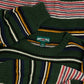 MEN'S VINTAGE 1990S STRIPED IRISH KNITTED JUMPER - XX-LARGE