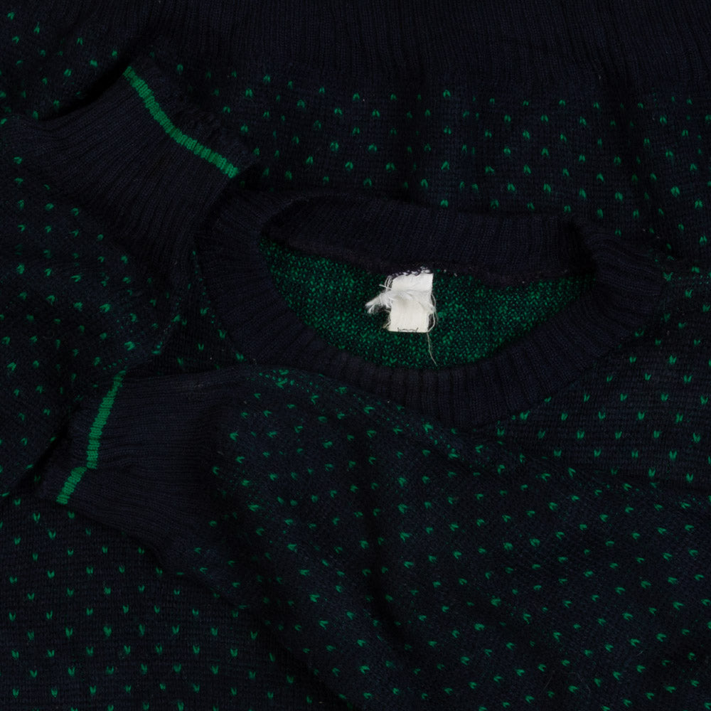 MEN'S VINTAGE 1990S PATTERNED KNITTED JUMPER - LARGE