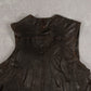 MEN'S VINTAGE 1990S LEATHER VEST JACKET - MEDIUM