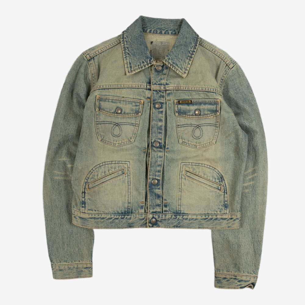 WOMEN'S VINTAGE Y2K DENIM JACKET - MEDIUM