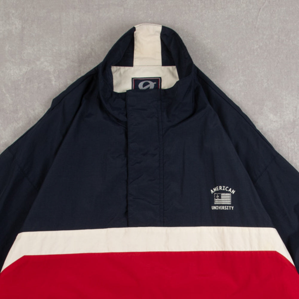 MEN'S VINTAGE AMERICAN UNIVERSITY QUARTER ZIP JACKET - X-LARGE