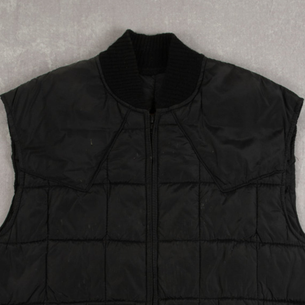 MEN'S VINTAGE 1990S PADDED GILET JACKET - X-LARGE