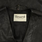 MEN'S VINTAGE 1980S LEATHER VEST JACKET - MEDIUM