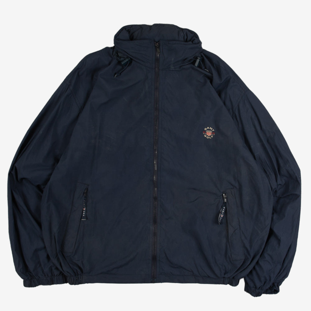 MEN'S VINTAGE GANT FULL ZIP HOODED JACKET - X-LARGE