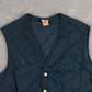 MEN'S VINTAGE 1980S QUILTED PUFFER GILET VEST JACKET - MEDIUM