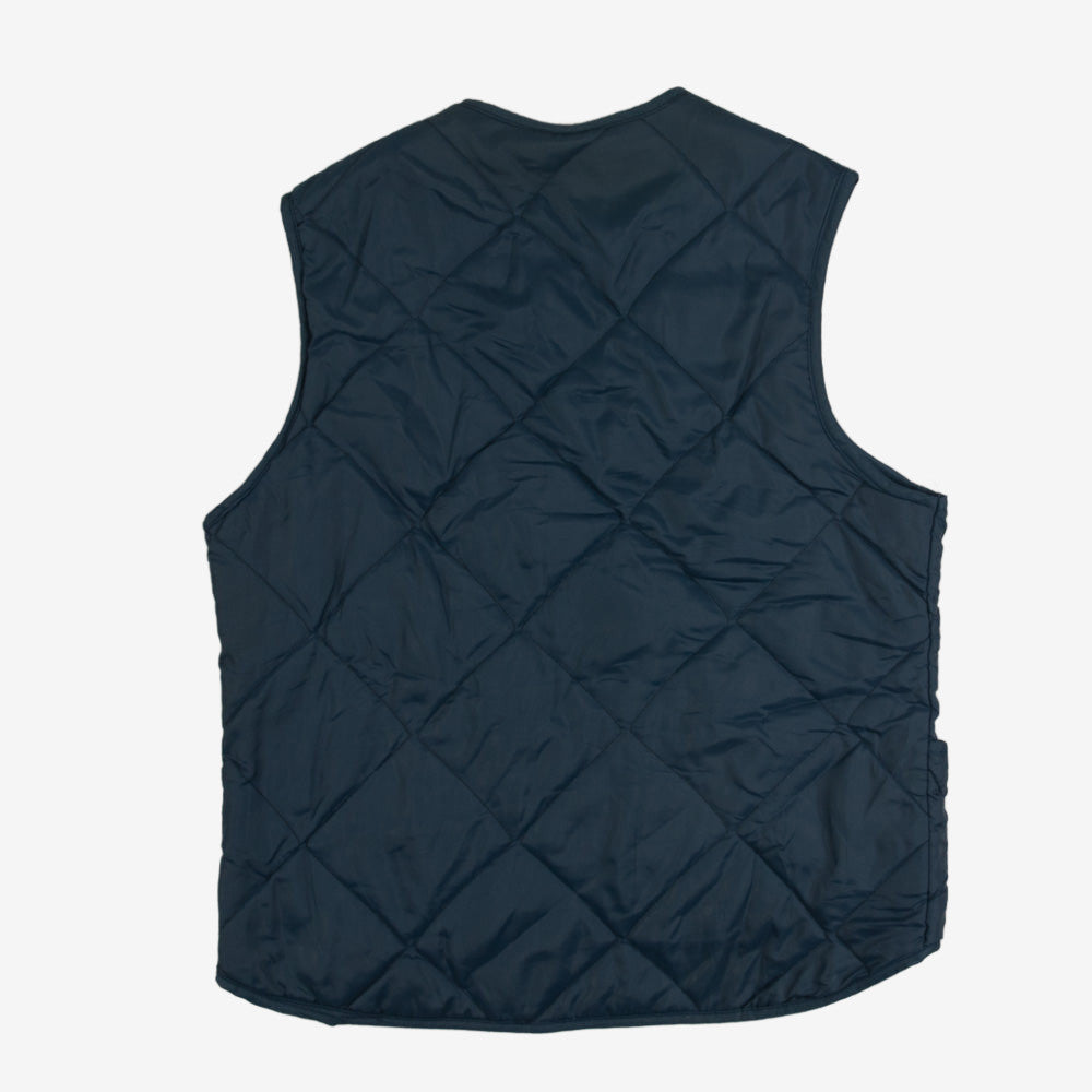 MEN'S VINTAGE 1980S QUILTED PUFFER GILET VEST JACKET - MEDIUM