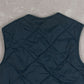 MEN'S VINTAGE 1980S QUILTED PUFFER GILET VEST JACKET - MEDIUM