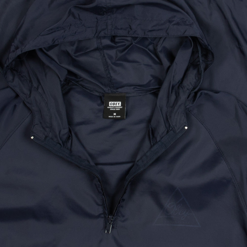 MEN'S VINTAGE OBEY LIGHTWEIGHT HOODED JACKET - MEDIUM