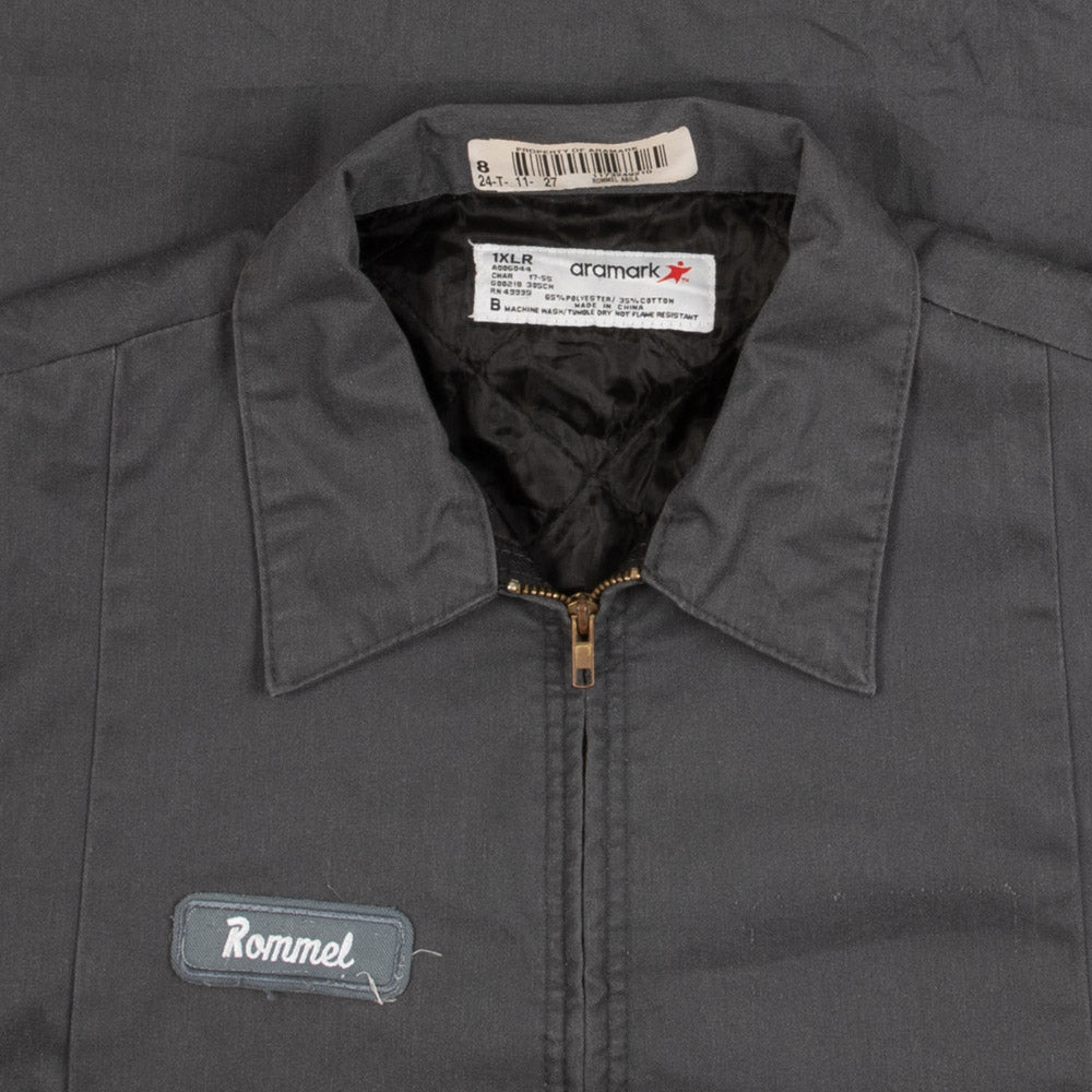 MEN'S VINTAGE ROMMEL FULL ZIP WORKWEAR JACKET - X-LARGE