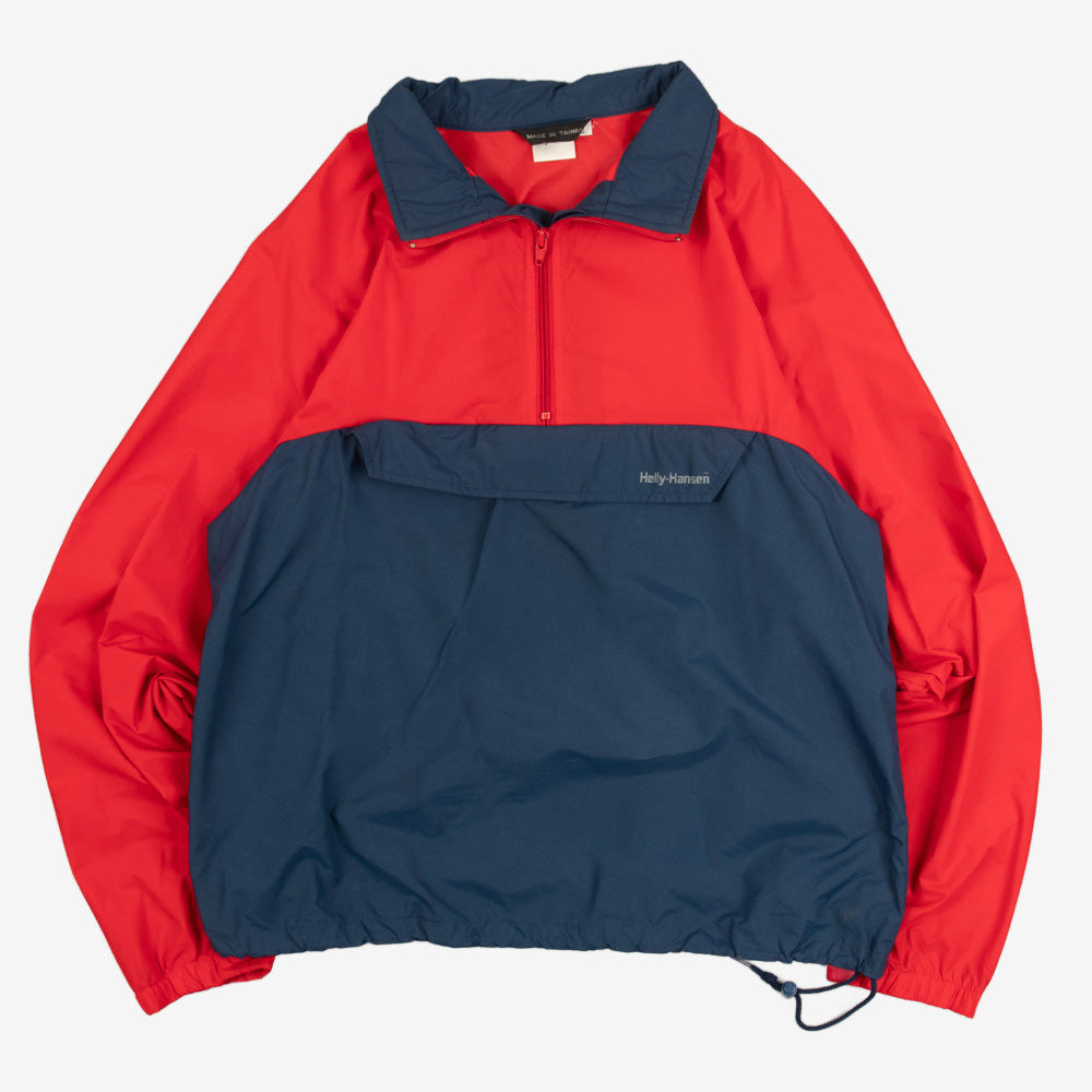 MEN'S VINTAGE 1990S HELLY HANSEN QUARTER ZIP LIGHTWEIGHT JACKET - SMALL