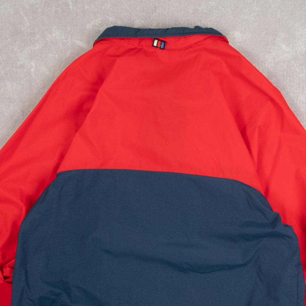 MEN'S VINTAGE 1990S HELLY HANSEN QUARTER ZIP LIGHTWEIGHT JACKET - SMALL