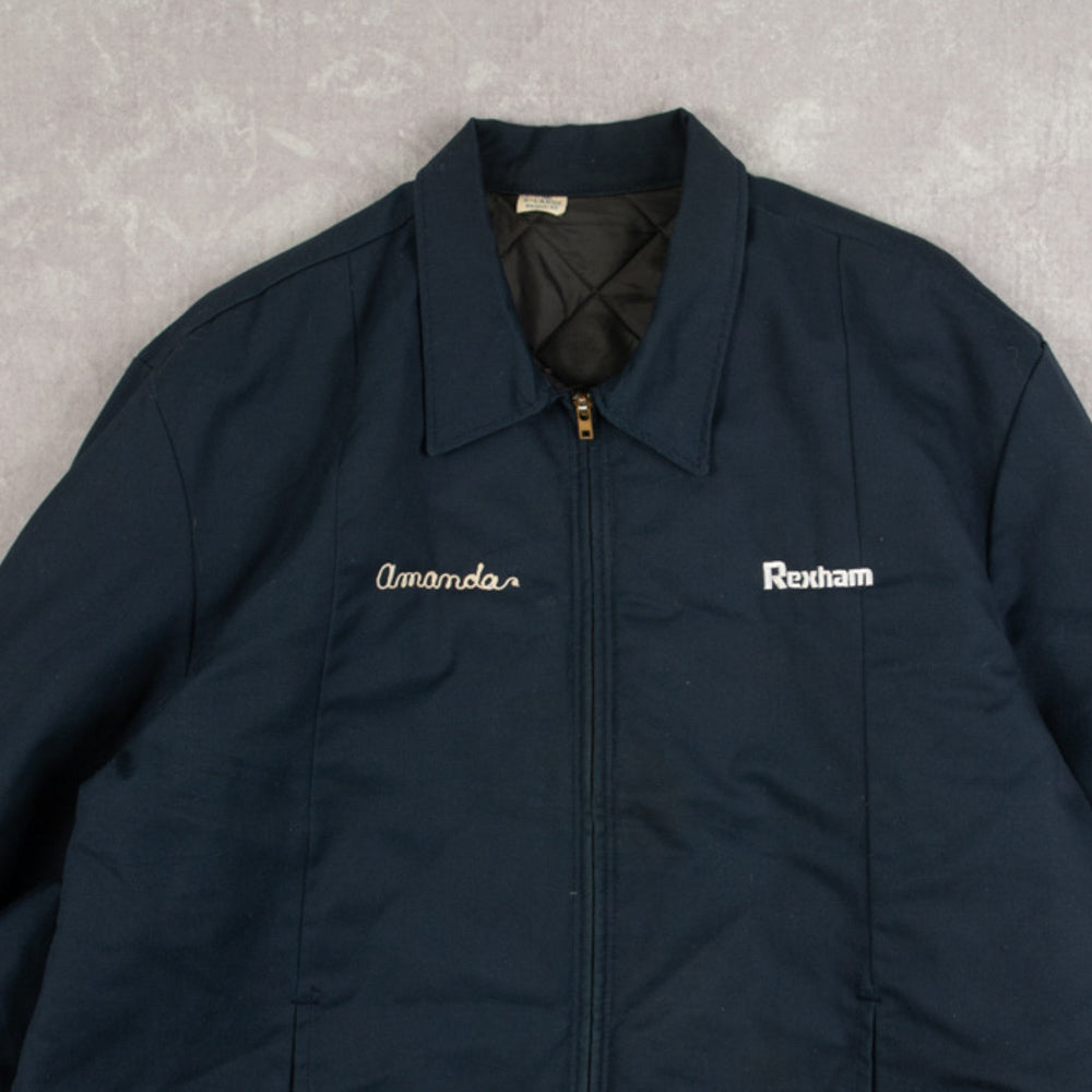 MEN'S VINTAGE 1990S CHANISTITCH FULL ZIP WORKWEAR JACKET - X-LARGE